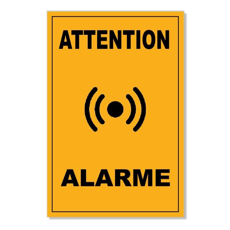  Plaque Alarme