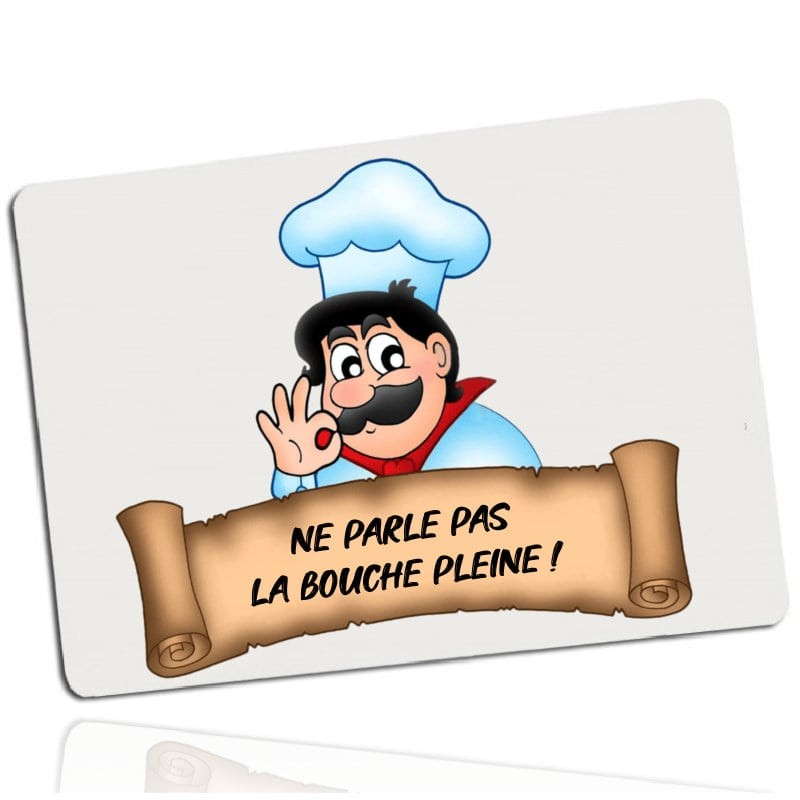 Set De Table Humour Avec Citation Et Photo Set De Table Perso