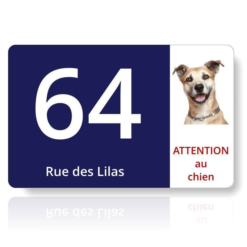 Acheter panneau attention chien - Impression photo plaque chien