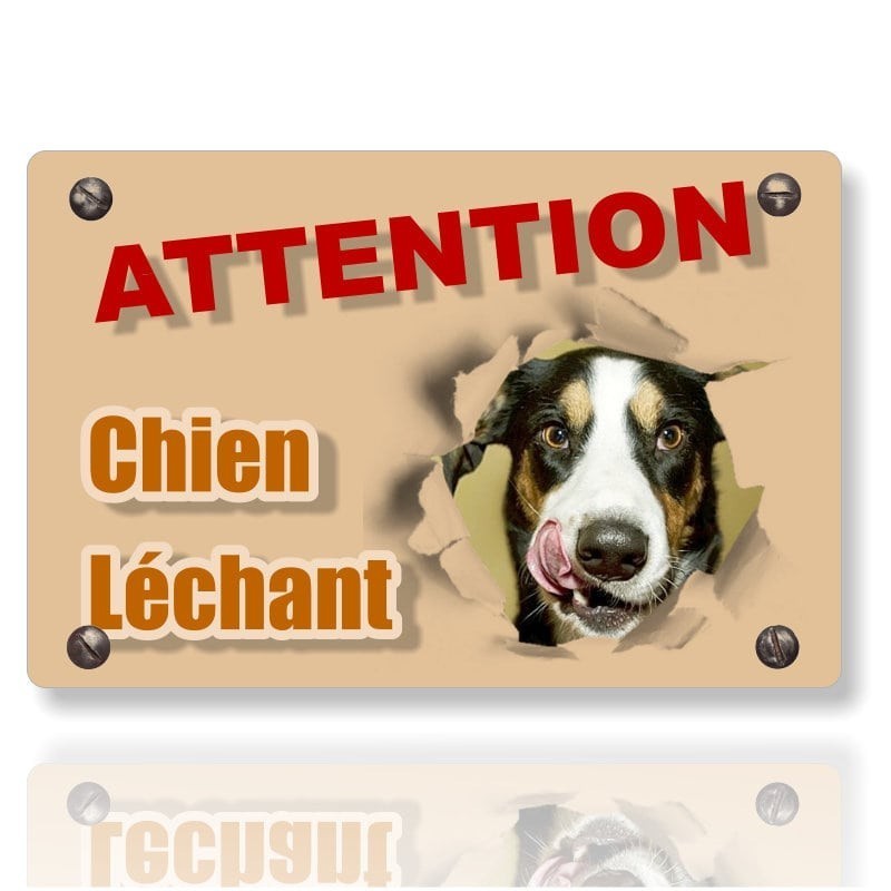 Plaque chien portail avec photo