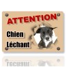 Plaque chien portail avec photo